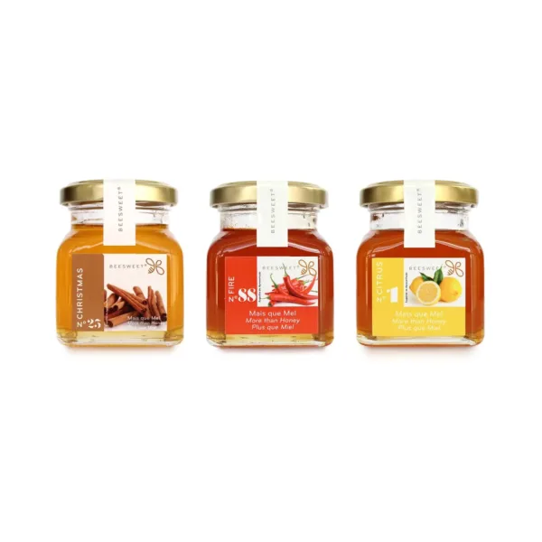 Trio Néctares Aromatizados com limão, canela e malagueta (3x375g)